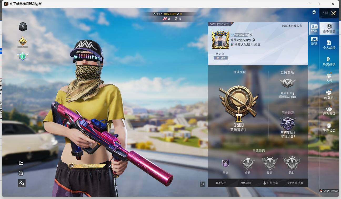 HPLE3335243和平精英账号详情图4
