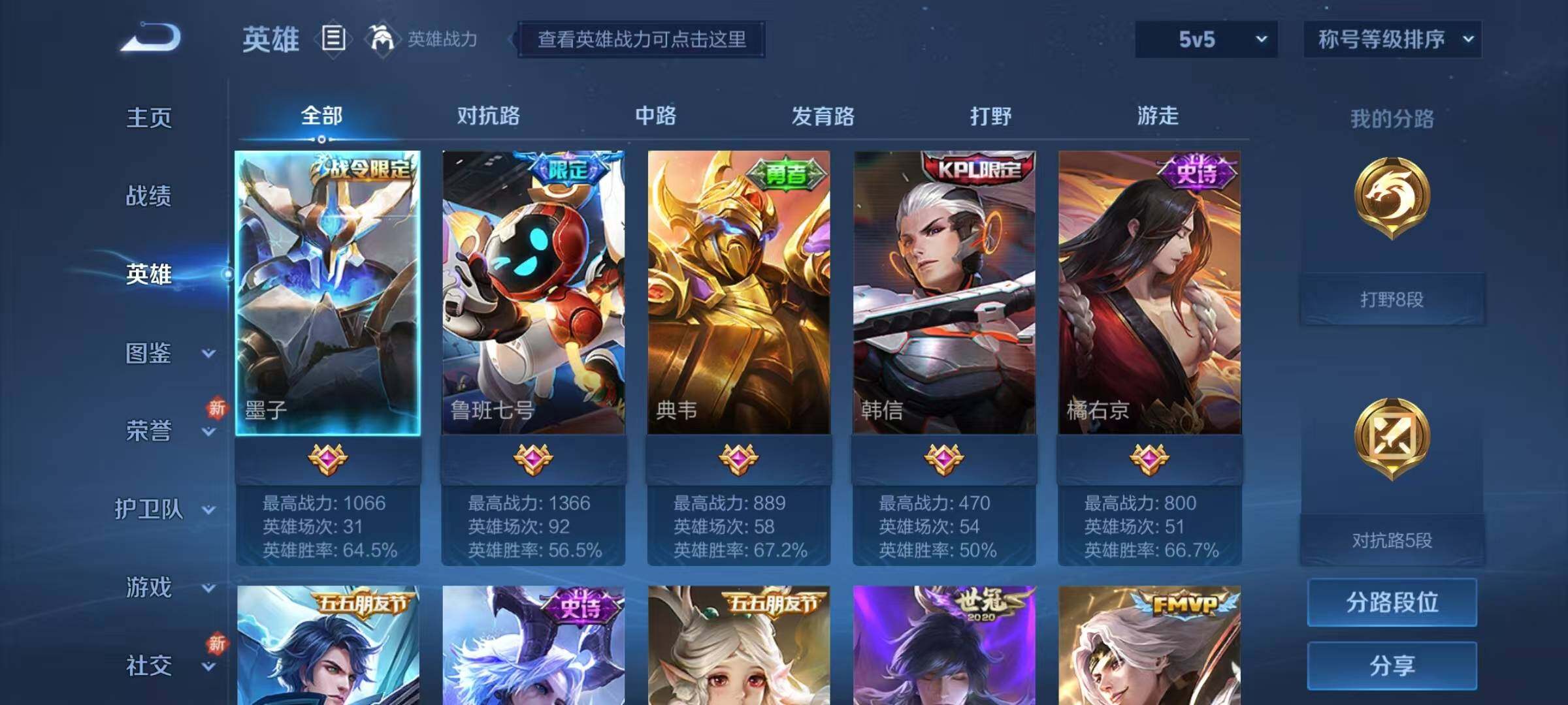 WZJZ3294033王者荣耀账号详情图5