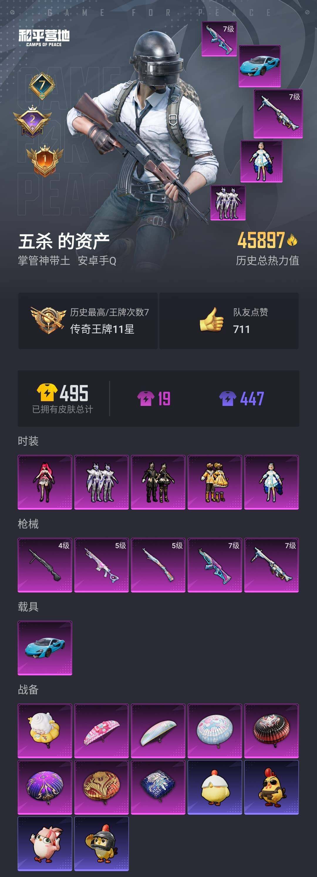 HPYYH3335749和平精英账号详情图2