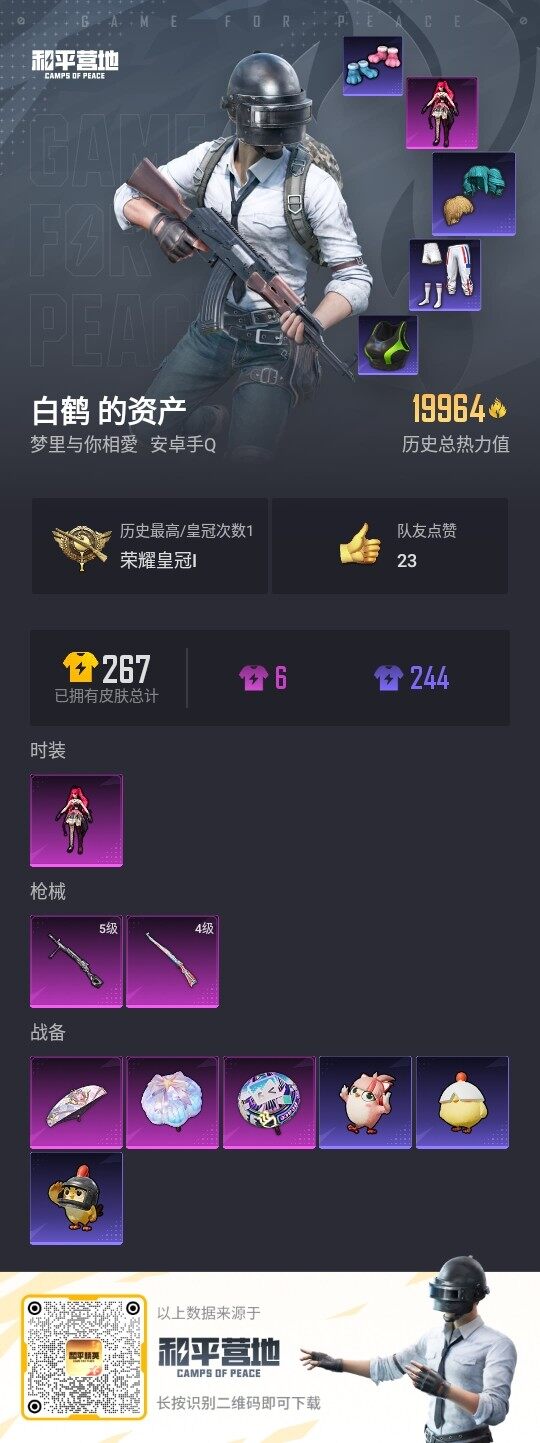 HPLE3335934和平精英账号详情图3