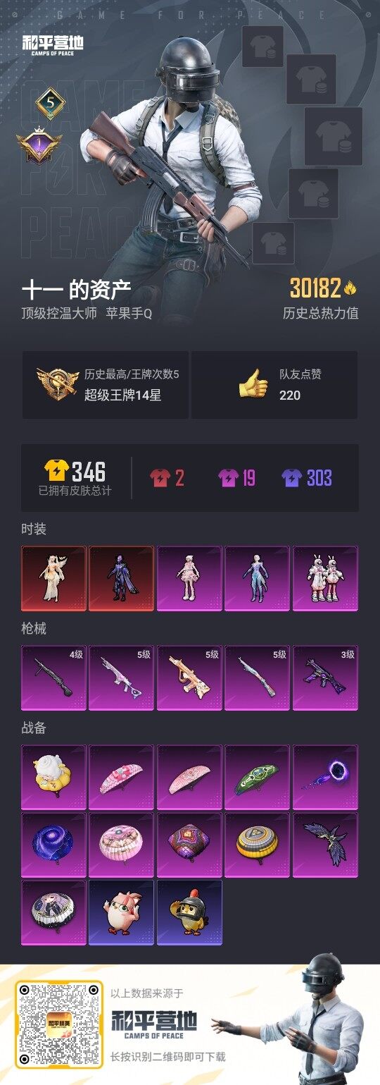 HPLE3335889和平精英账号详情图3