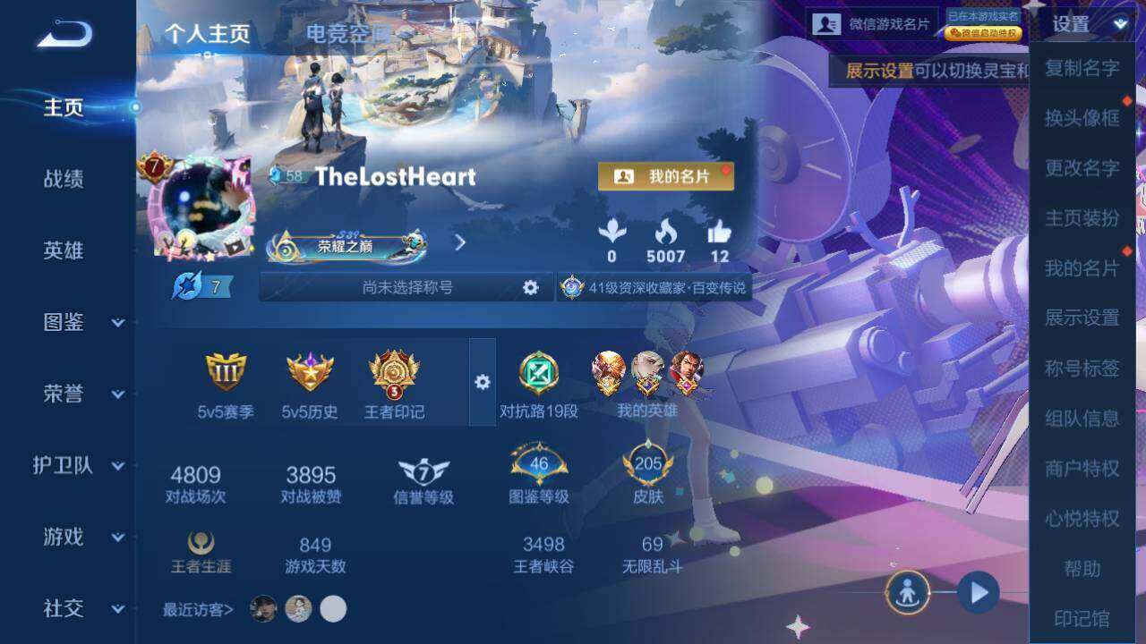 WZLE3296019王者荣耀账号详情图5