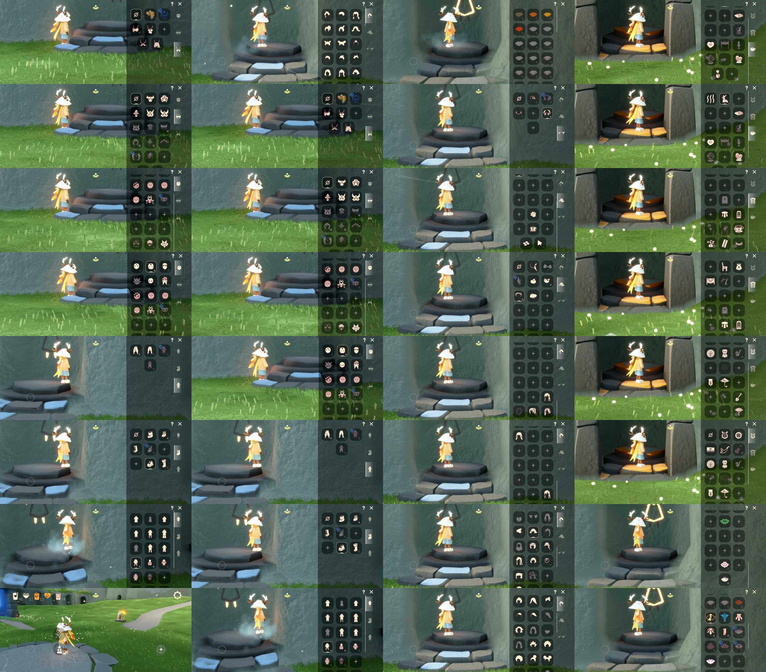 光遇账号华为渠道服HM0827 ✅渠道: 华为 ✅完成地图: 霞谷 ✅季节已毕业: 染色毕业 ✅热门复刻/活动:黑脸，矮人面具，樱花，花环 ✅礼包:跃动跑鞋，优雅领巾，鹿角，贝壳头饰四叶草发饰，橘子锦鲤头饰，街福献瑞