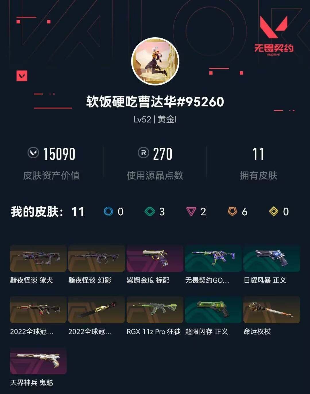 WWQXL314606无畏契约账号详情图4