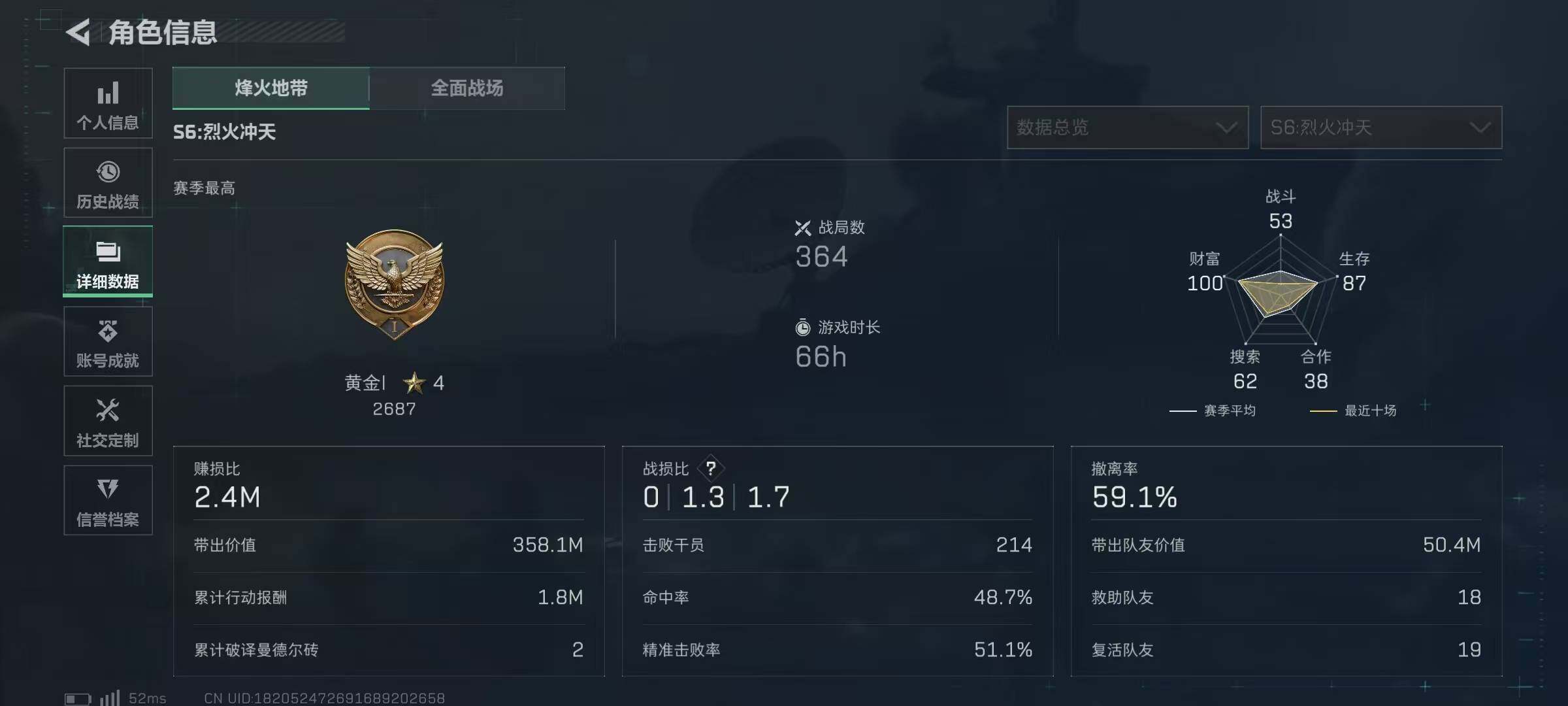 SJZQM334405三角洲行动账号详情图8 SJZQM334405三角洲行动账号详情图8