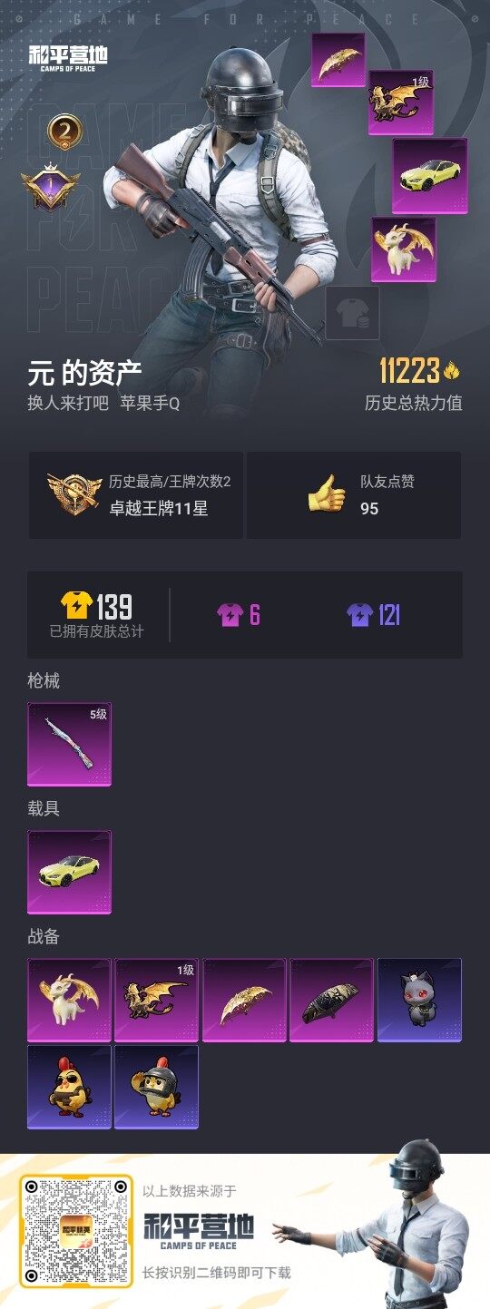 HPLX3338542和平精英账号详情图3