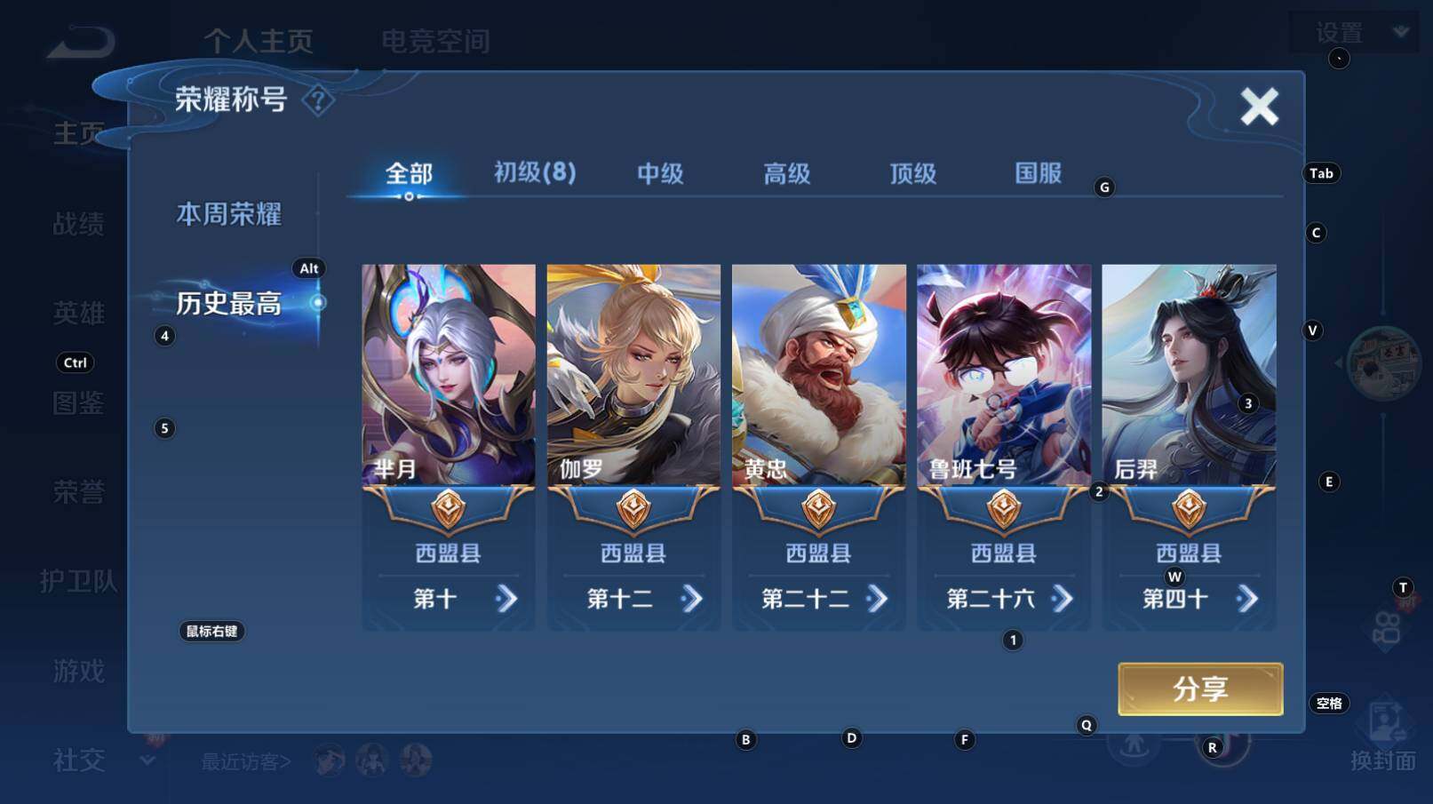 WZCMW3294133王者荣耀账号详情图9