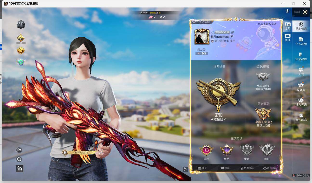 HPLE3339297和平精英账号详情图4