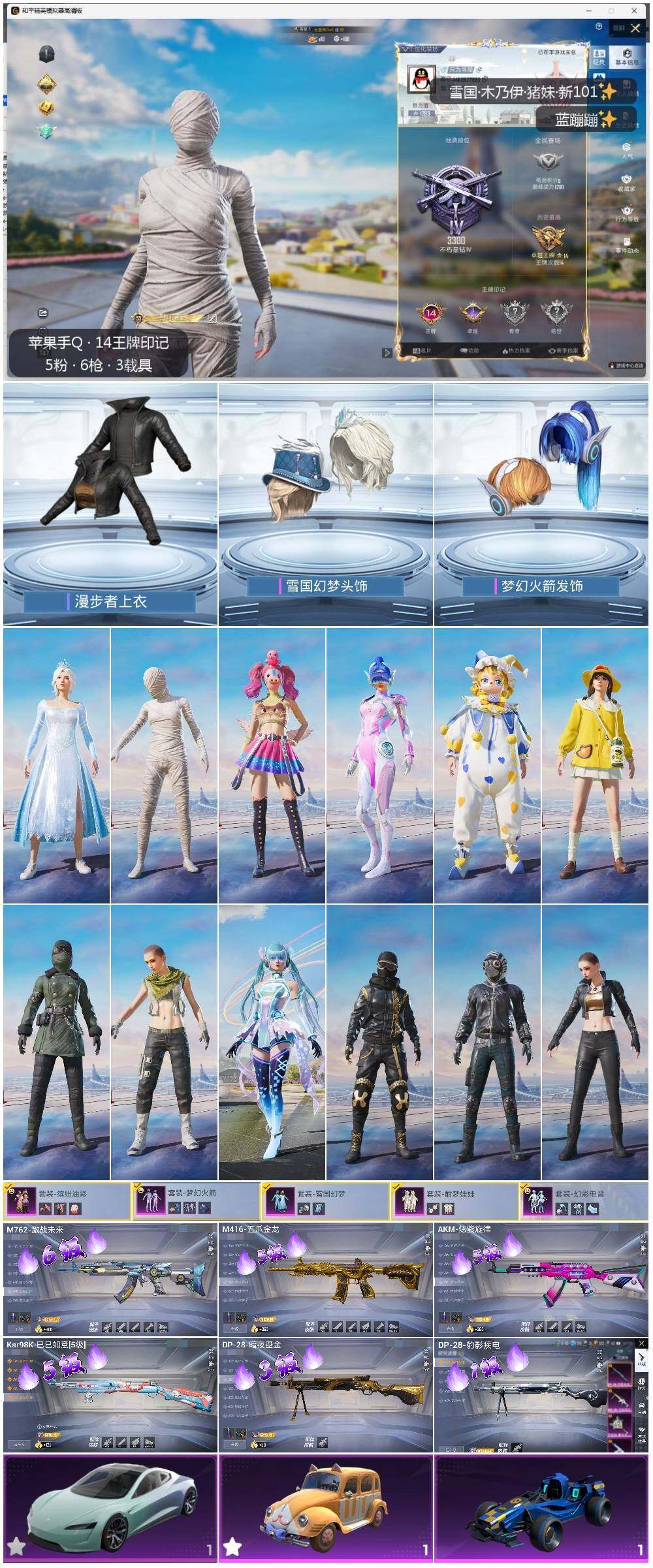 HPLE3339295和平精英账号详情图2