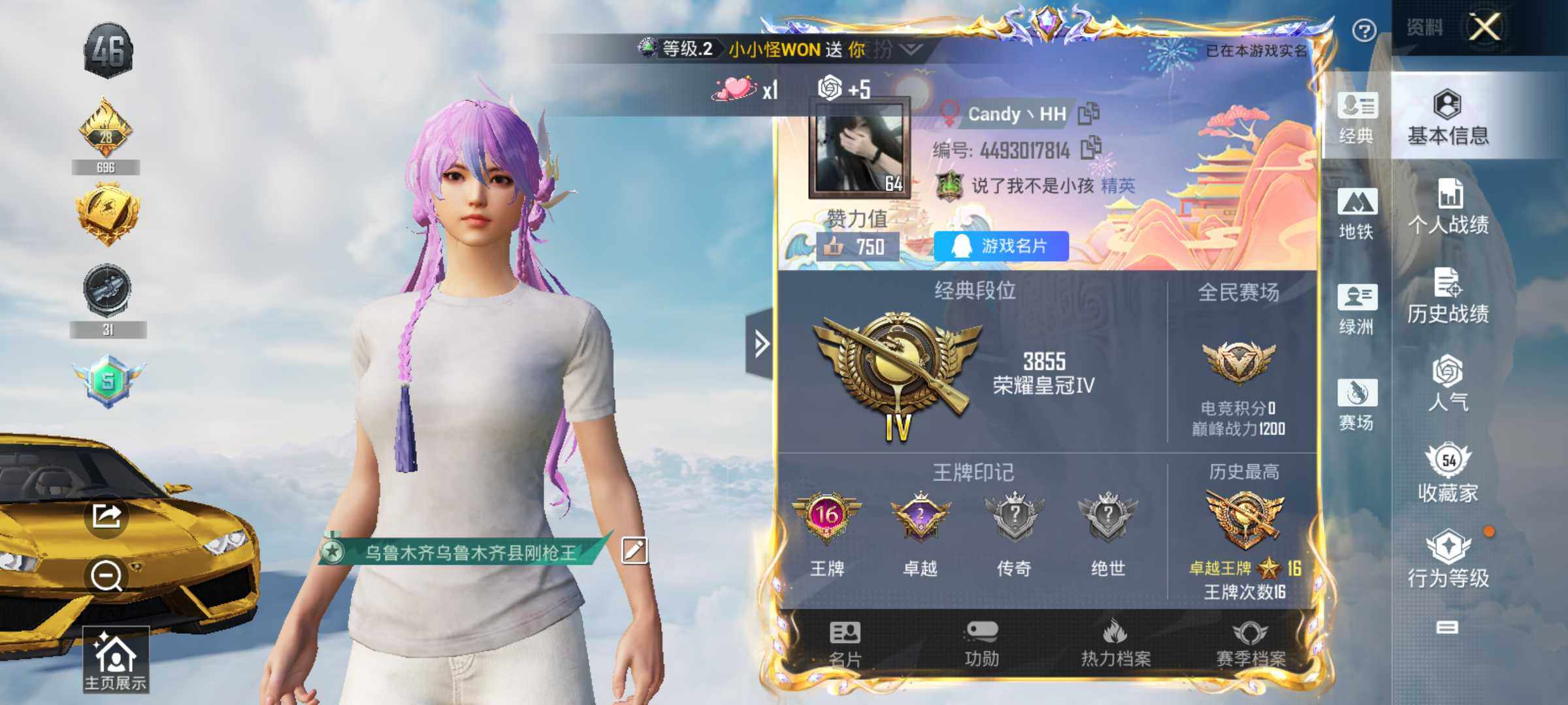 HPJM3339251和平精英账号详情图6