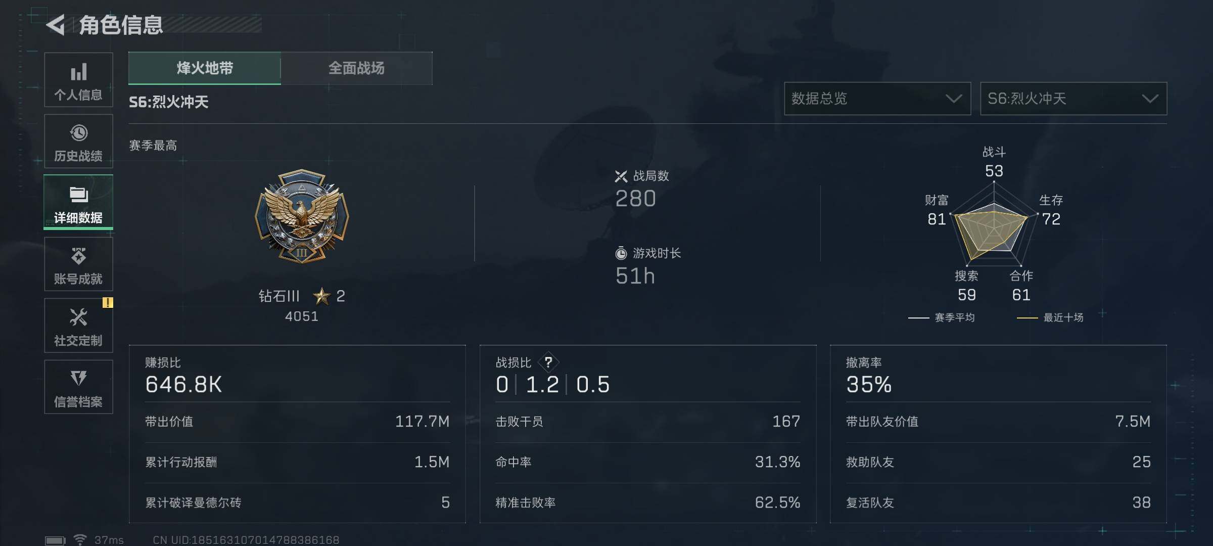SJZEY333760三角洲行动账号详情图4