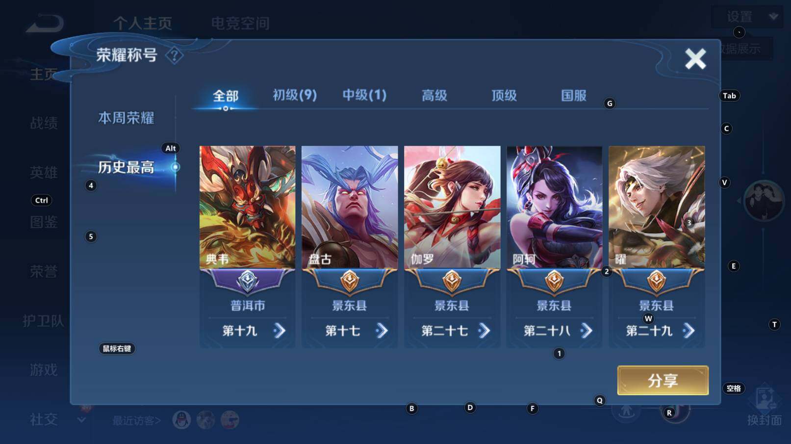 WZCMW3300697王者荣耀账号详情图6