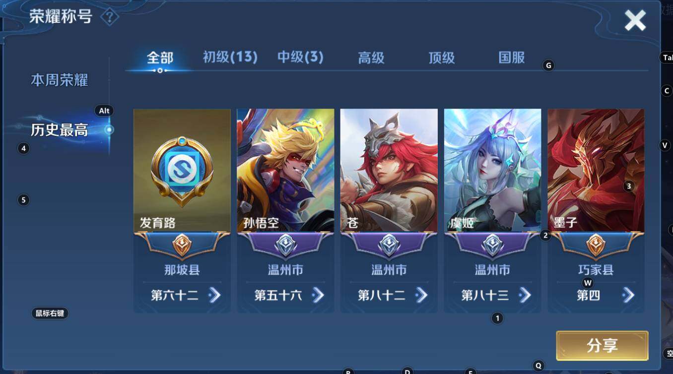 WZCMW3297176王者荣耀账号详情图10