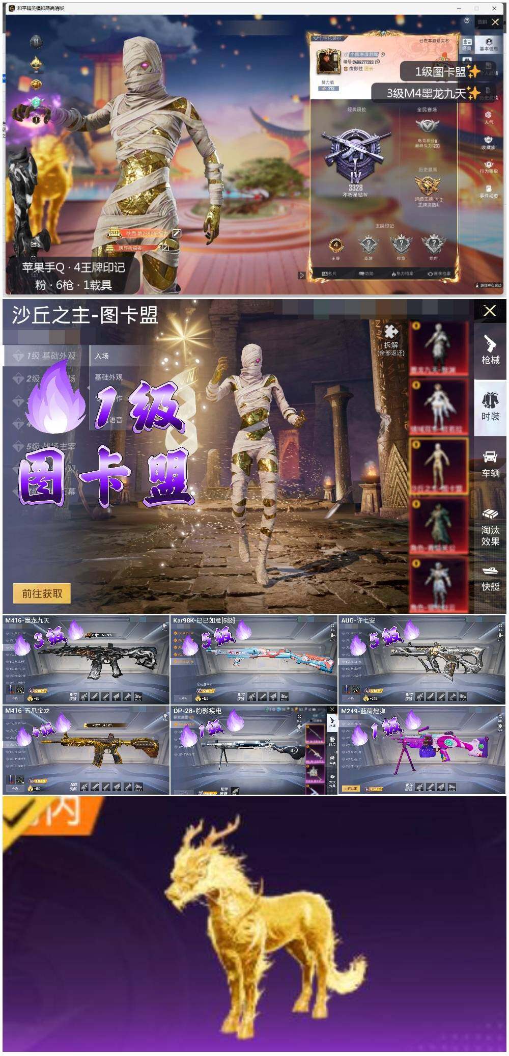 HPLE3340107和平精英账号详情图2
