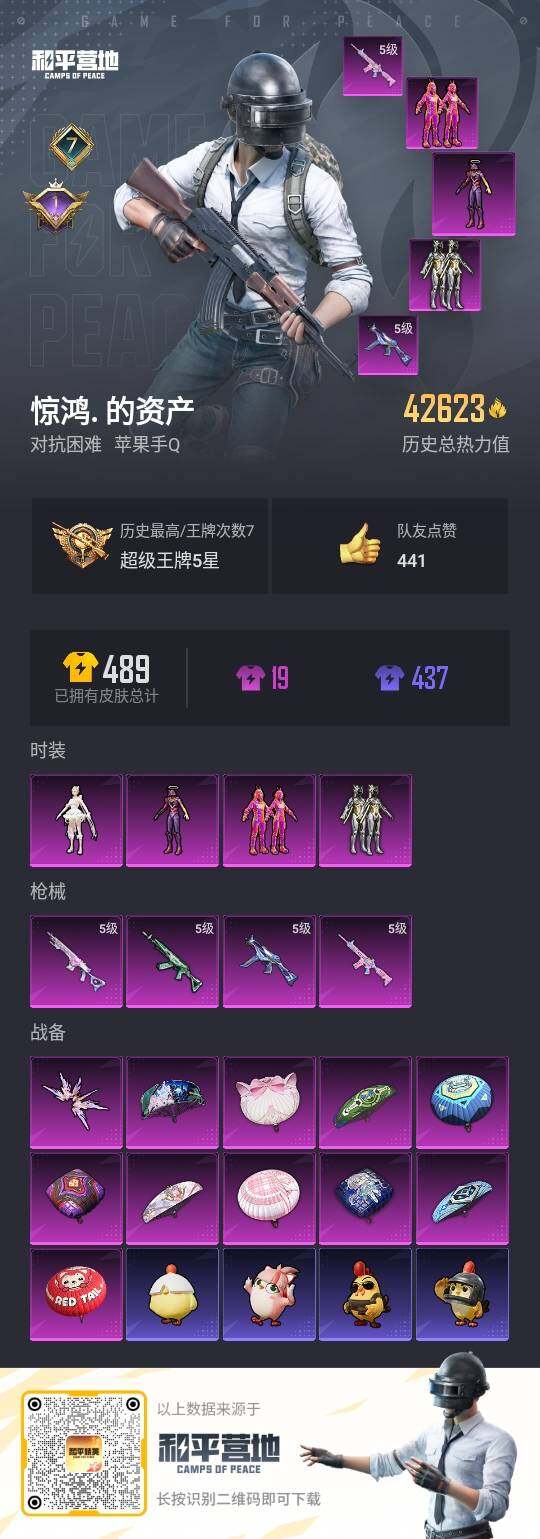 HPLX3340189和平精英账号详情图3