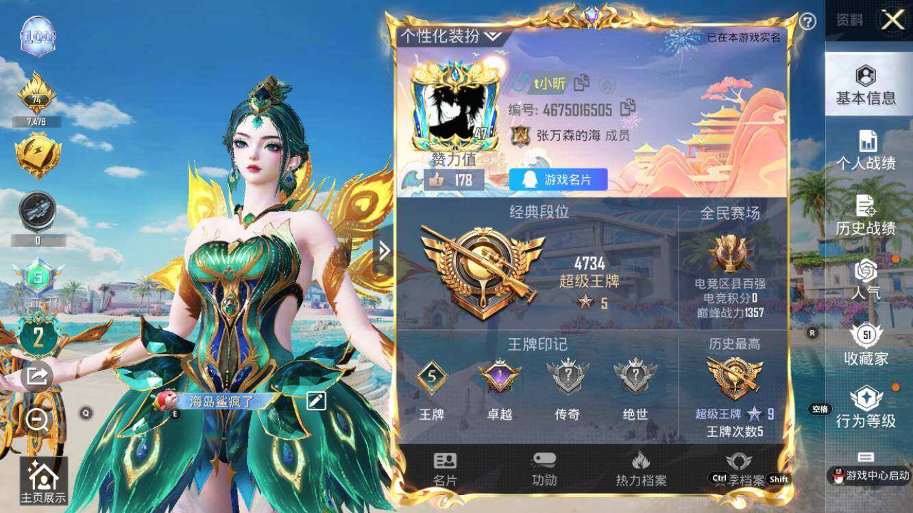 HPLX3340535和平精英账号详情图5