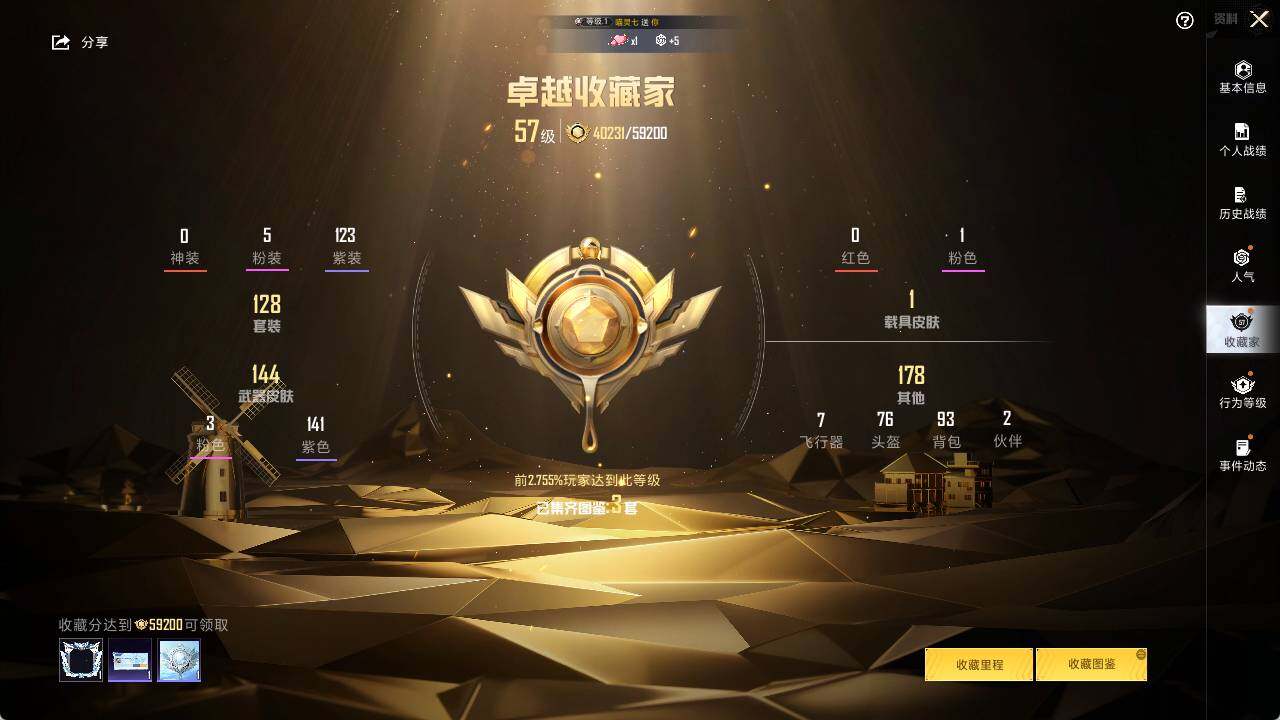 HPLX3340803和平精英账号详情图5