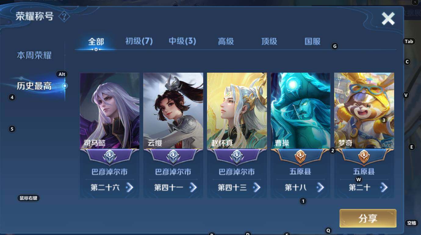 WZCMW3304632王者荣耀账号详情图6