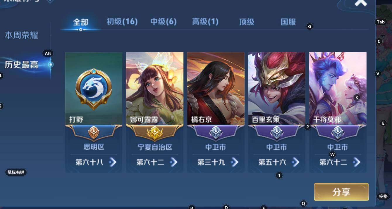 WZCMW3368622王者荣耀账号详情图10 WZCMW3368622王者荣耀账号详情图10