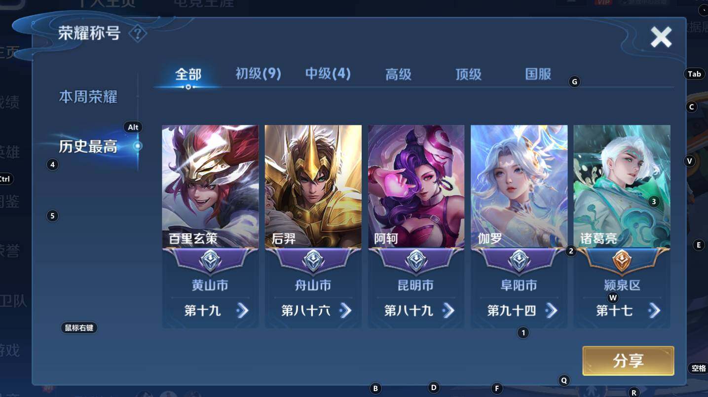 WZCMW3306104王者荣耀账号详情图8