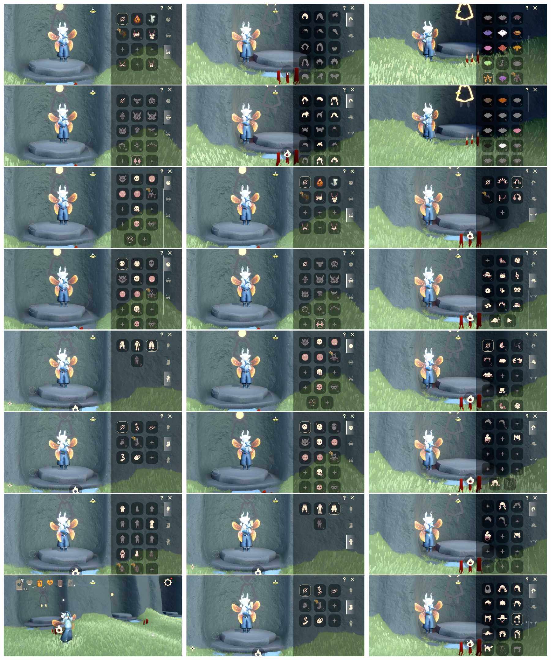 光遇账号安卓官服HE0043 ✅渠道: 安邮 ✅季节已毕业: 归巢半，姆明半 ✅热门复刻/活动:黑脸，矮人面具，武士裤，连体衣，黑脸，矮人面具，武士裤连体衣，黑脸樱花，箬笠帽明制帽，正太，猫耳，箬笠斗篷 ✅礼包:优