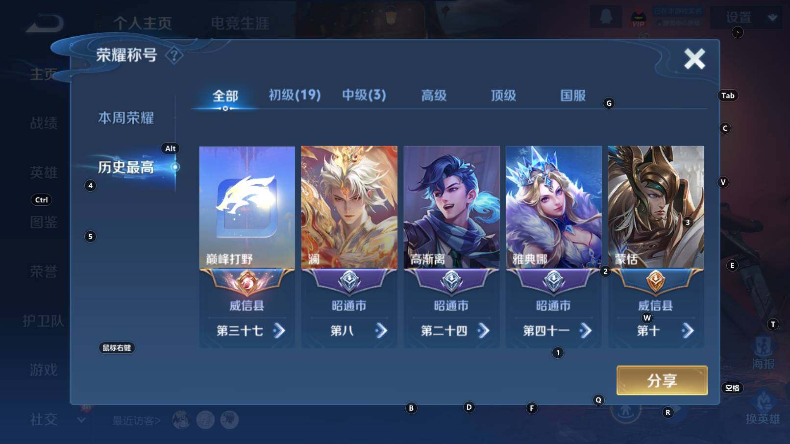 WZCMW3307132王者荣耀账号详情图8