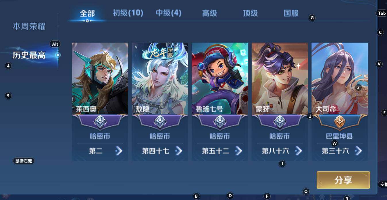 WZCMW3312009王者荣耀账号详情图7 WZCMW3312009王者荣耀账号详情图7