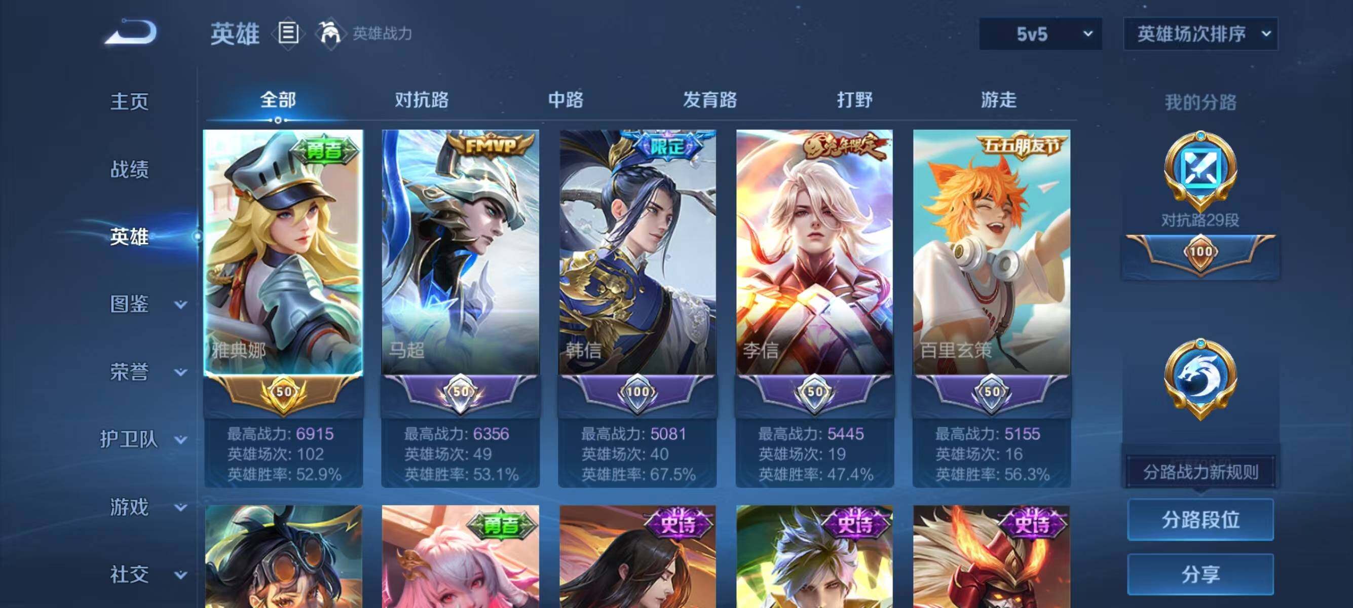 WZJZ3309347王者荣耀账号详情图5