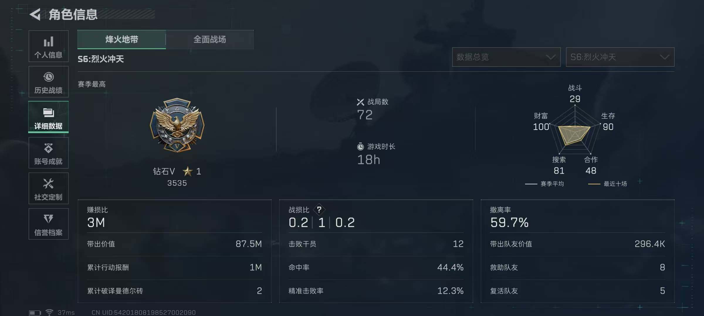 SJZQM339021三角洲行动账号详情图8