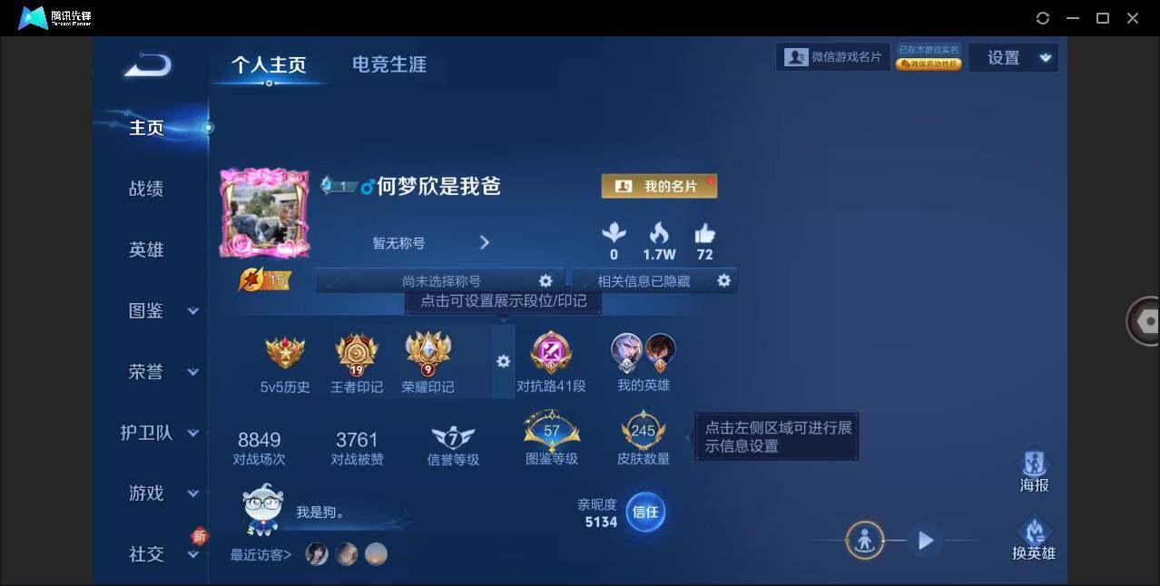 WZLE3309316王者荣耀账号详情图3 WZLE3309316王者荣耀账号详情图3