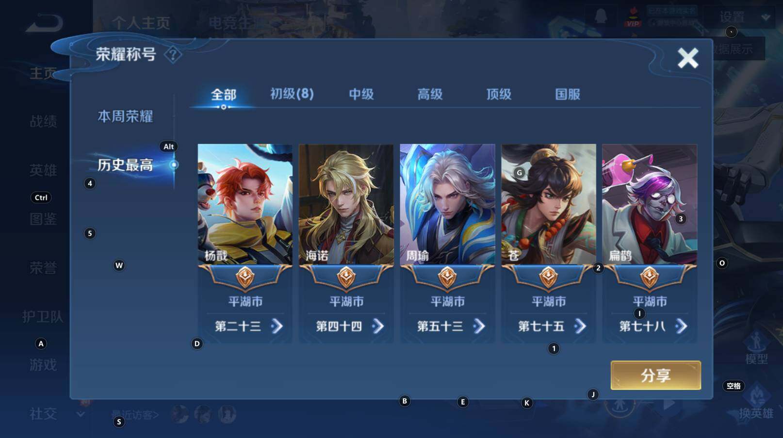 WZCMW3309902王者荣耀账号详情图10 WZCMW3309902王者荣耀账号详情图10