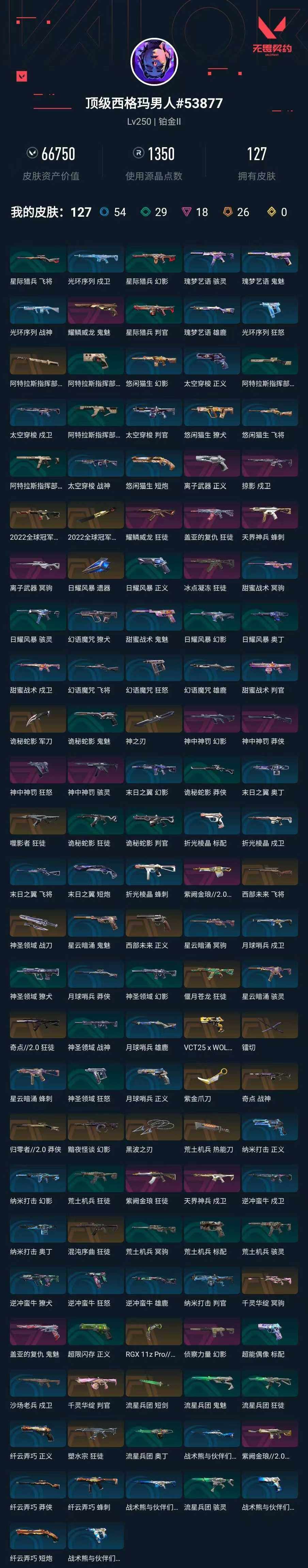 WWQXL316606无畏契约账号详情图6 WWQXL316606无畏契约账号详情图6