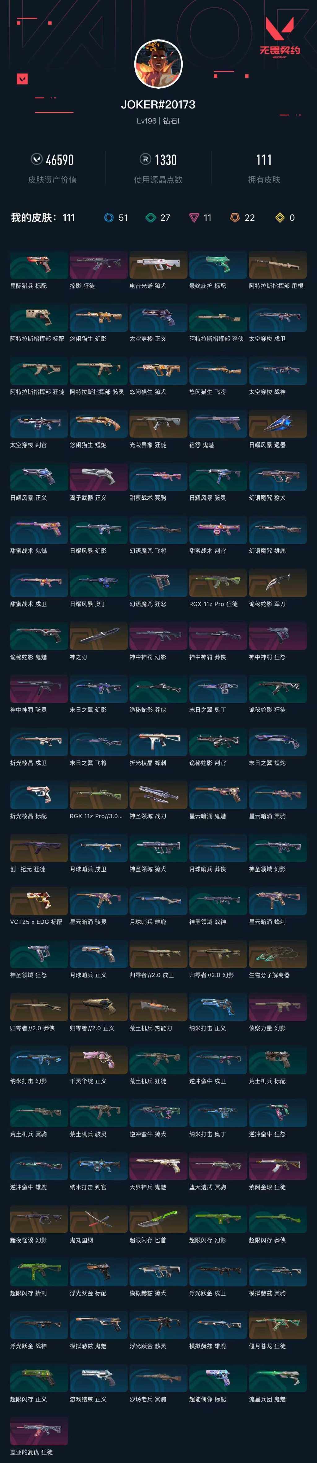 WWQXL316844无畏契约账号详情图5 WWQXL316844无畏契约账号详情图5