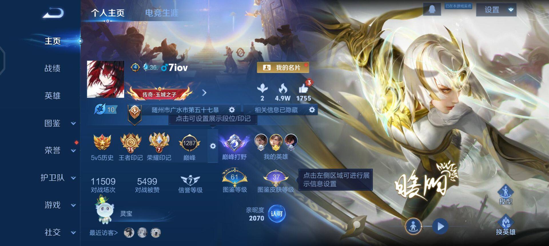 WZQM3329854王者荣耀账号详情图13