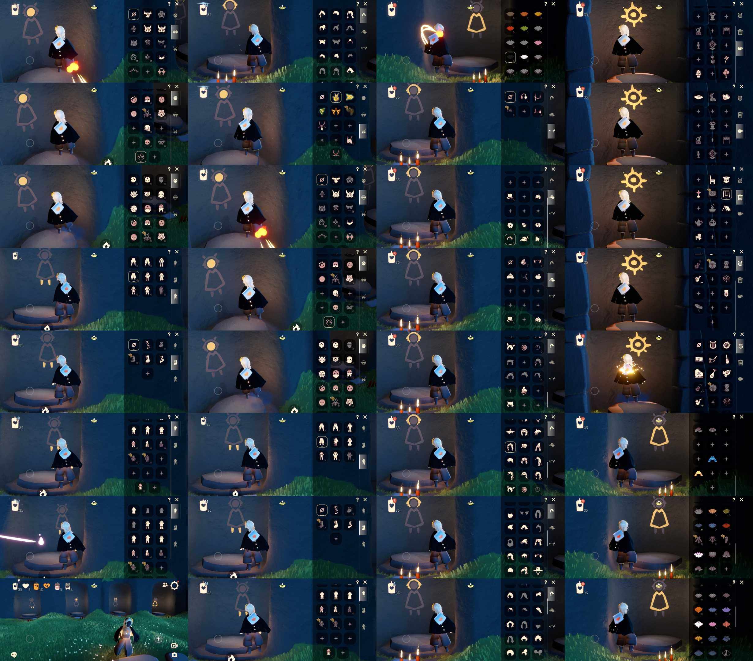 光遇账号安卓官服HM0364 ✅渠道: 安邮 ✅完成地图: 晨岛霞谷 ✅季节已毕业: 王子半，风行半，潜海半欧若拉半 ✅热门复刻/活动:黑脸，矮人面具黄鼠狼面具，武士裤，连体衣，黑脸，红耳机，虚荣，花环，正太，明制