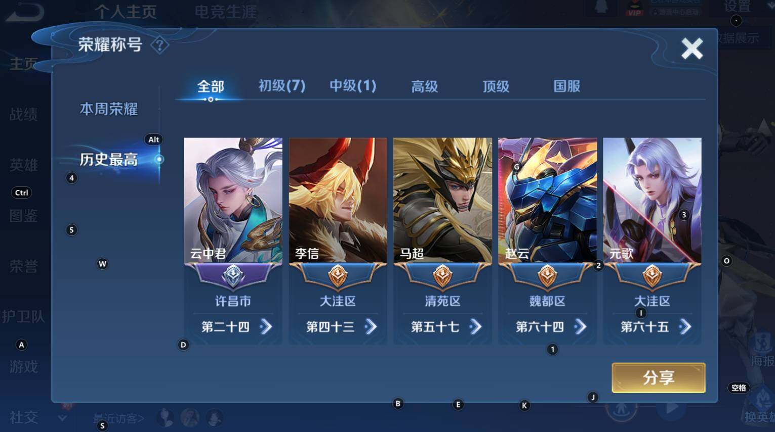 WZCMW3319714王者荣耀账号详情图7