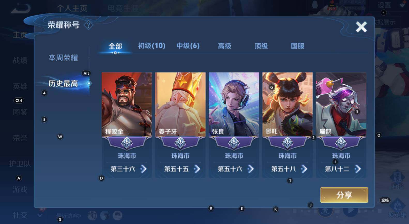 WZCMW3319718王者荣耀账号详情图8