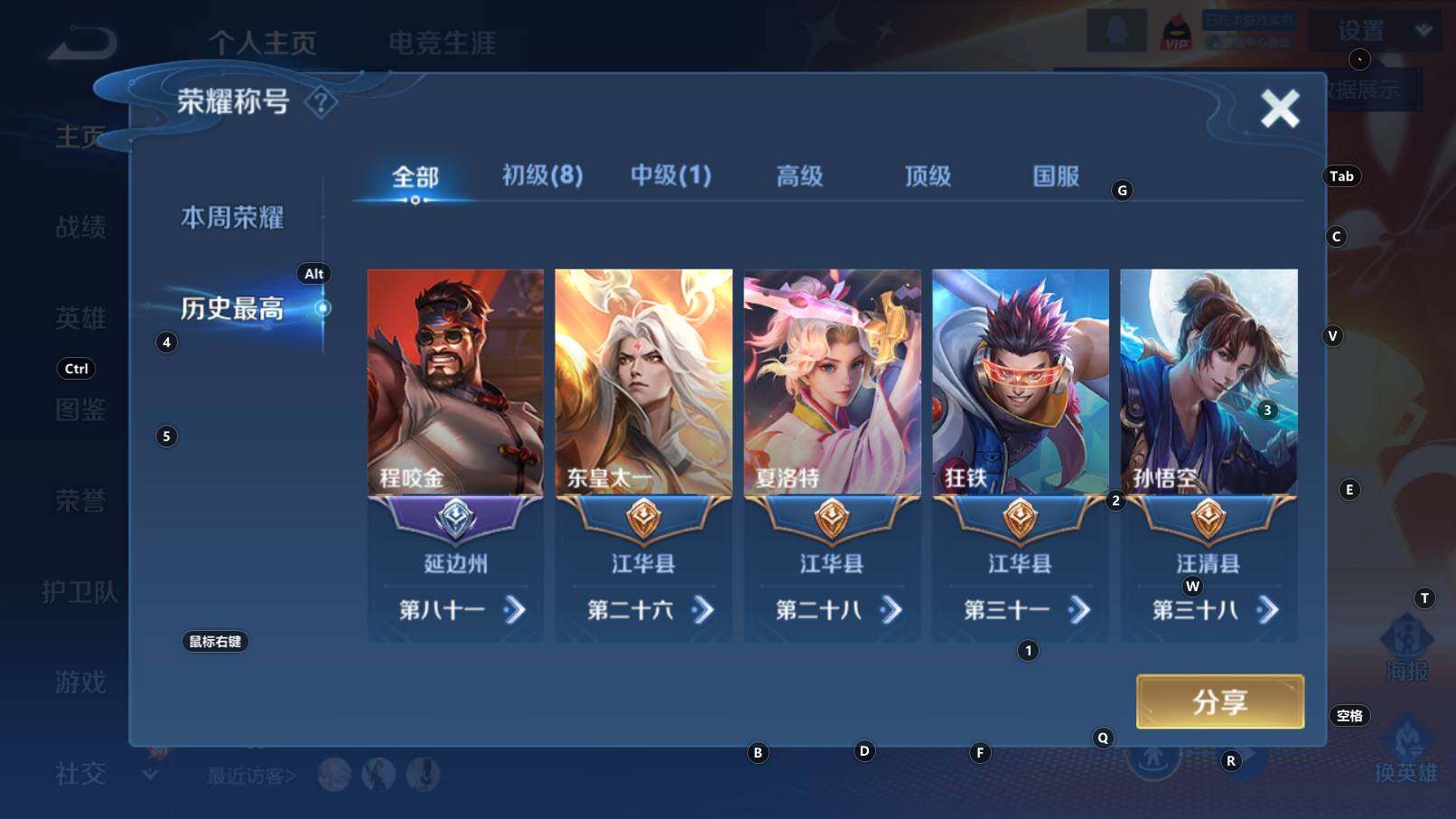 WZCMW3368719王者荣耀账号详情图11