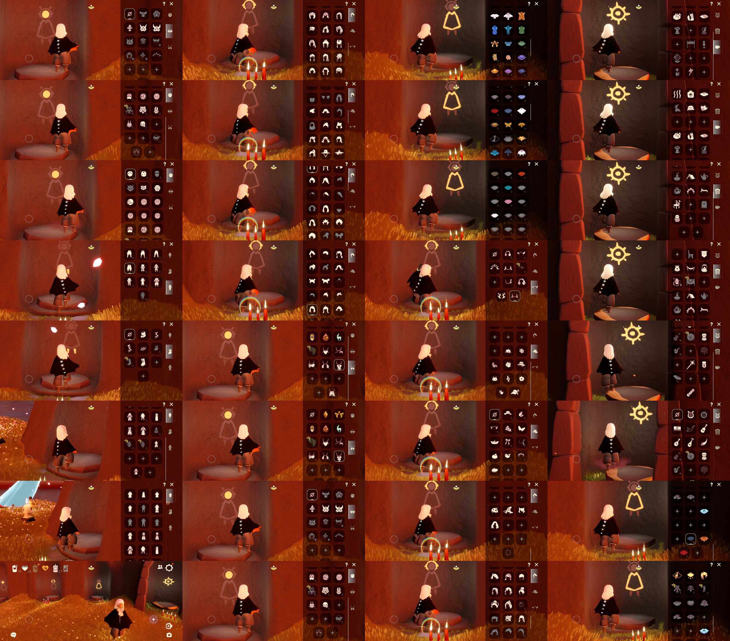 光遇账号安卓官服HM0305 ✅渠道:安邮 ✅完成地图: 霞谷 ✅季节已毕业: 破晓毕业，欧若拉毕业，追忆毕业，归巢毕业，九色鹿半 ✅热门复刻/活动:透明蓝蝴蝶，鲲灯，归巢围巾斗，龙头黑脸，矮人面具黄鼠狼面具，武士