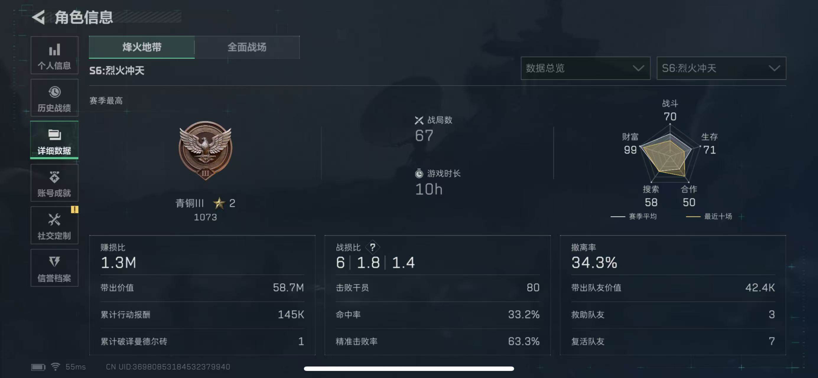 SJZCMW365314三角洲行动账号详情图3