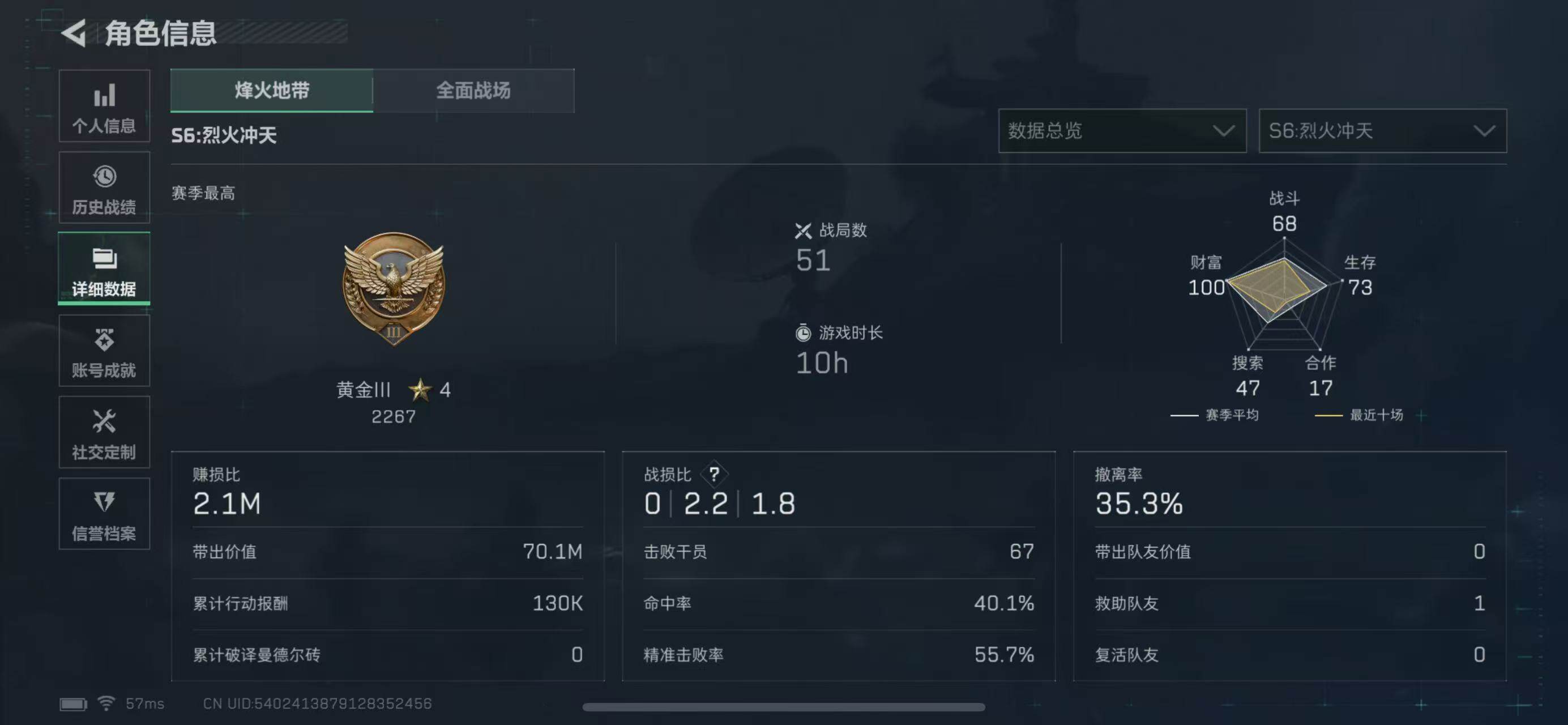 SJZCMW365315三角洲行动账号详情图3