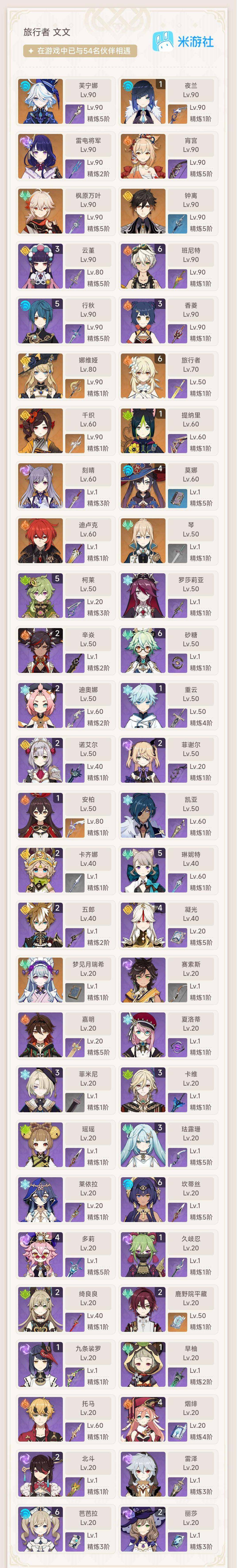 YSEY313202原神账号详情图3 YSEY313202原神账号详情图3