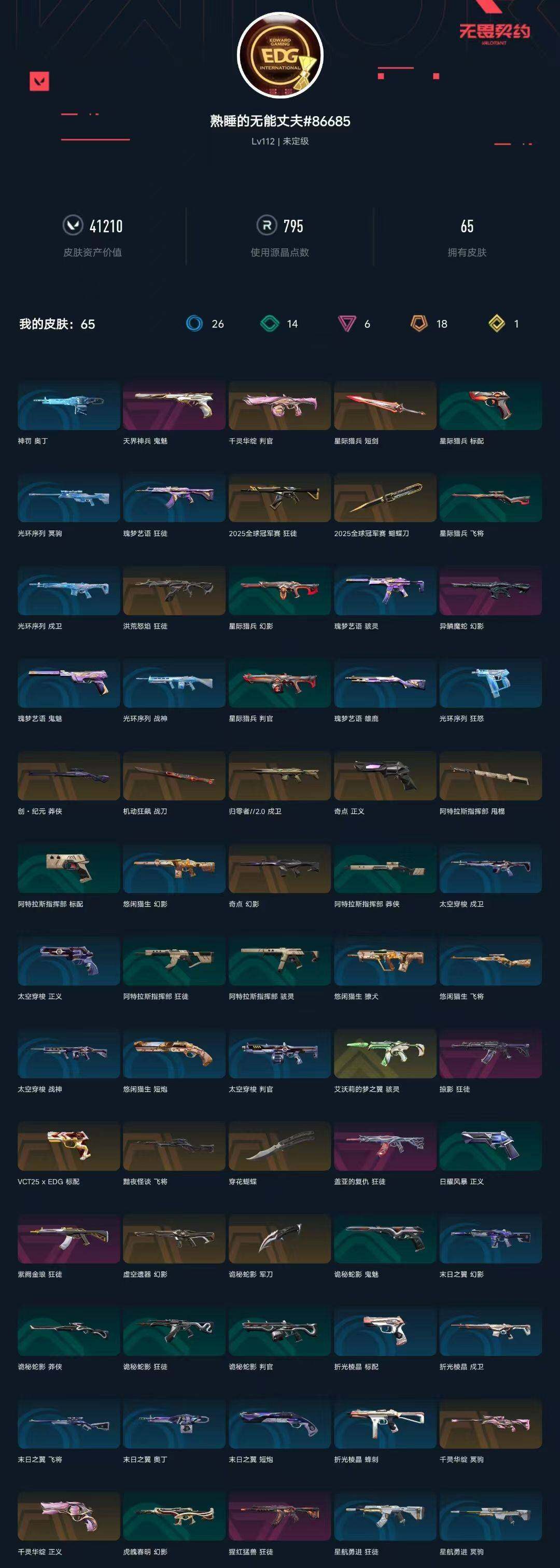 WWQXL317808无畏契约账号详情图4 WWQXL317808无畏契约账号详情图4