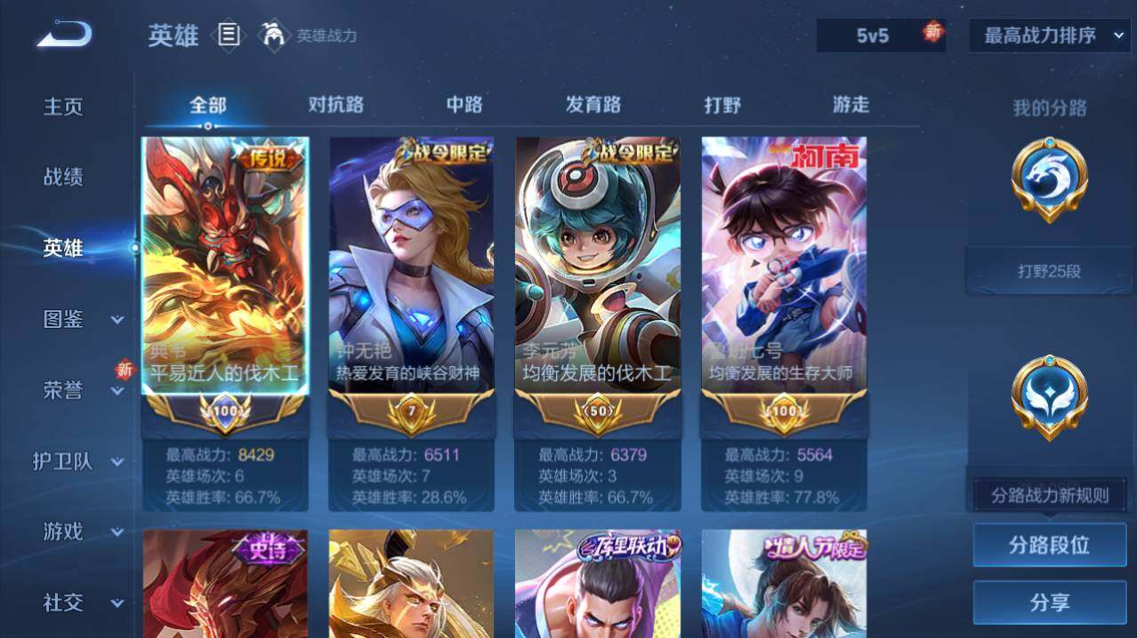 WZ0349305王者荣耀账号详情图5