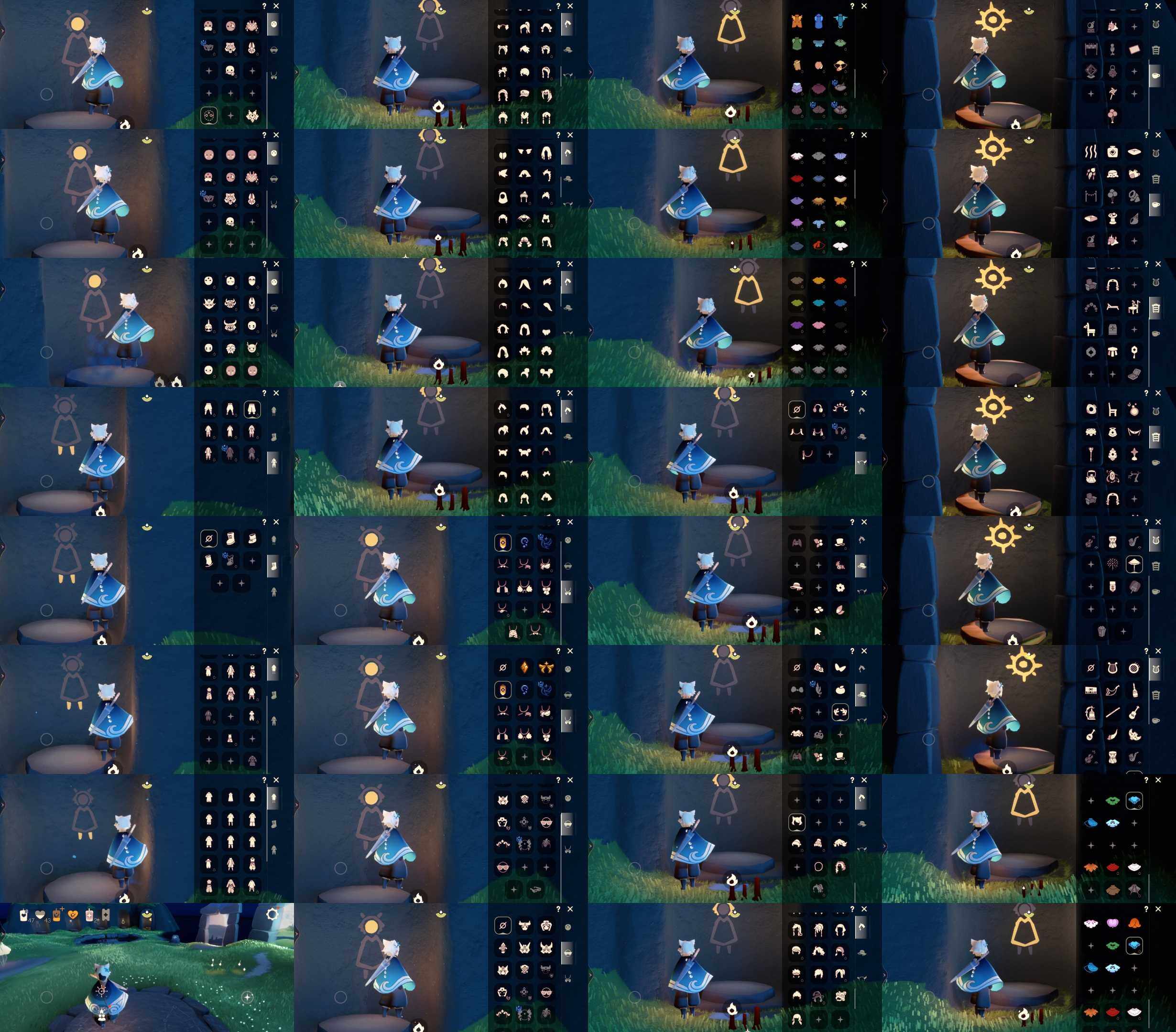 光遇账号vivo渠道服HM0946 ✅渠道: VIVO ✅完成地图: 全图毕业 ✅季节已毕业: 破晓有卡，欧若拉毕业，追忆毕业夜行毕业 ✅热门复刻/活动:透明蓝蝴蝶鲲灯，黑脸，矮人面具红狐狸面具，武士裤灯笼裤背带裤，花环