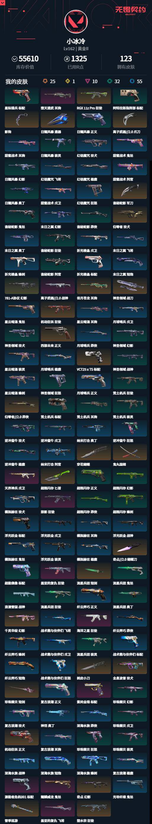 WWQLXY40613无畏契约账号详情图2 WWQLXY40613无畏契约账号详情图2