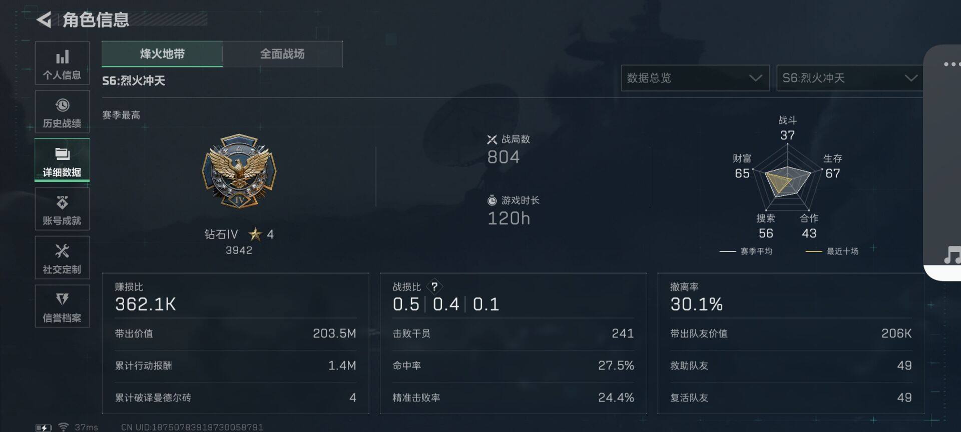 SJZCMW342419三角洲行动账号详情图4