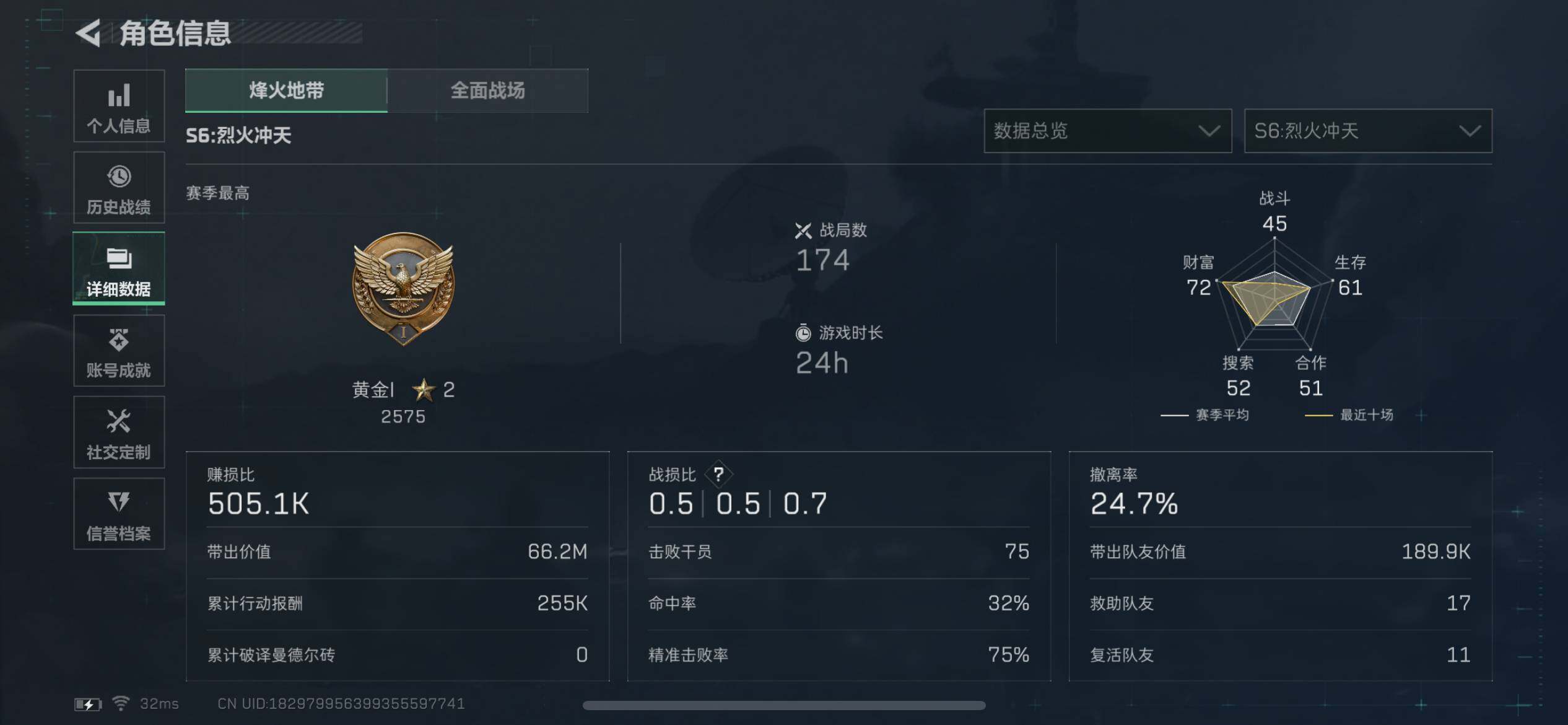 SJZCMW342490三角洲行动账号详情图4