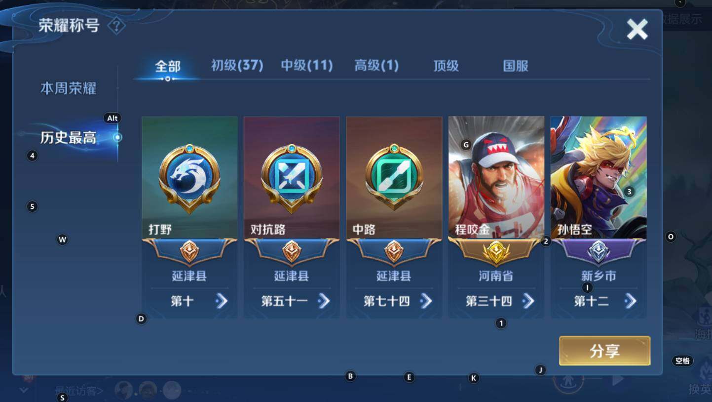 WZCMW3368776王者荣耀账号详情图10 WZCMW3368776王者荣耀账号详情图10