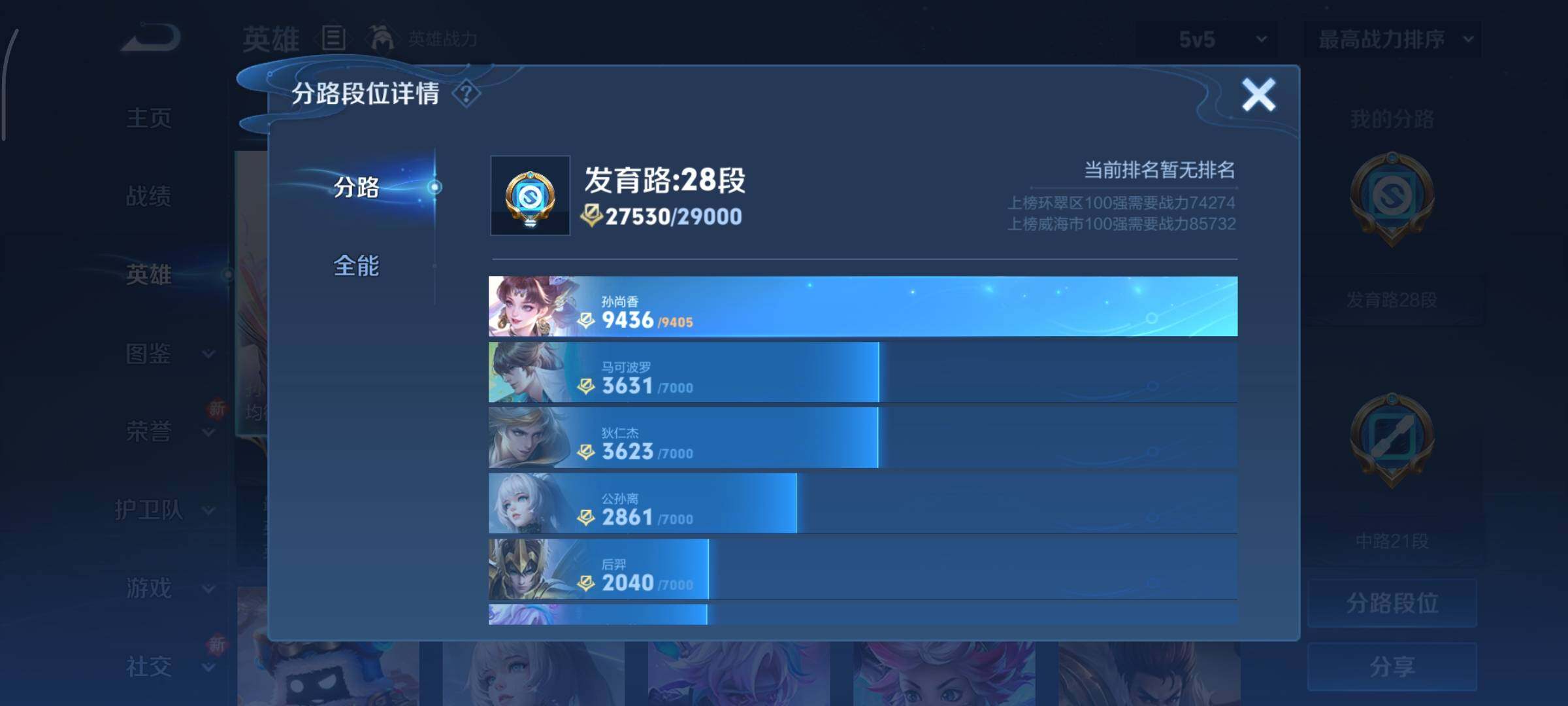 WZCMY3330505王者荣耀账号详情图4